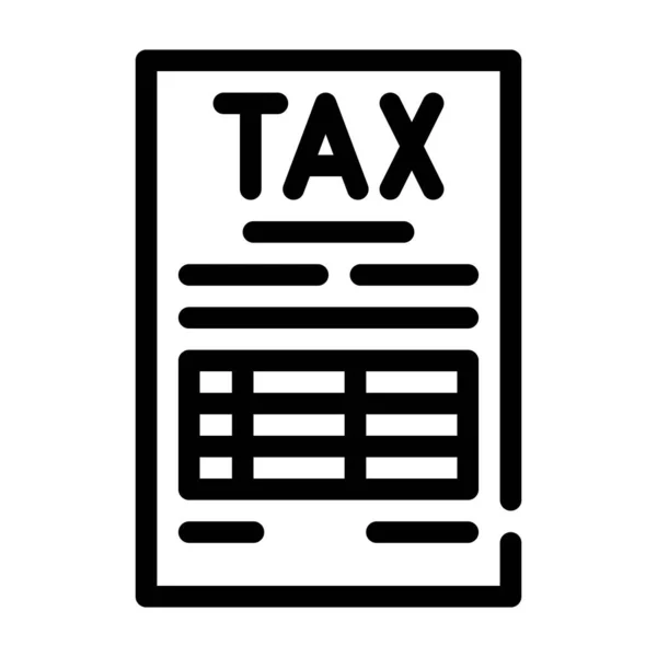 Идентификация вектора иконки налогового документа — стоковый вектор