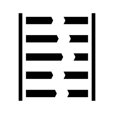 DNA testi glyph simgesi vektörü izole çizimi