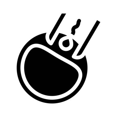 Yapay döllenme sembolü vektörü izole edilmiş illüstrasyon