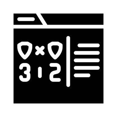 çevrimiçi oyun puanı simge vektör illüstrasyonu