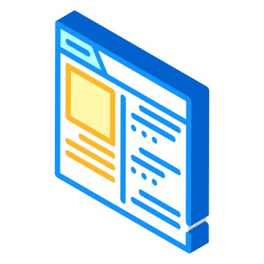 mağaza internet gözden geçirme izometrik vektör ilüstrasyonuName