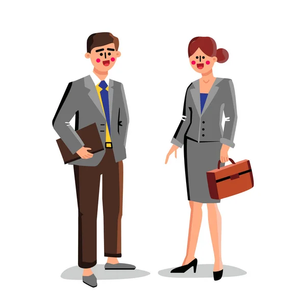 Δικηγόροι Επιχειρηματίες Άνδρας και Γυναίκα Διάνυσμα — Διανυσματικό Αρχείο
