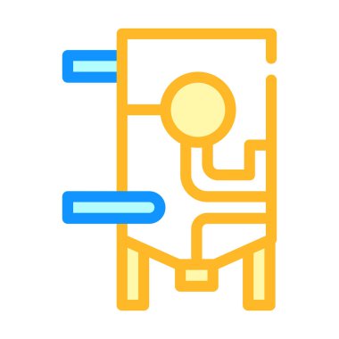 rafine ekipman renk ikonu vektör gösterimi