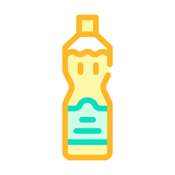 Іконка кольору пляшки оливкової олії Векторні ілюстрації — стоковий вектор
