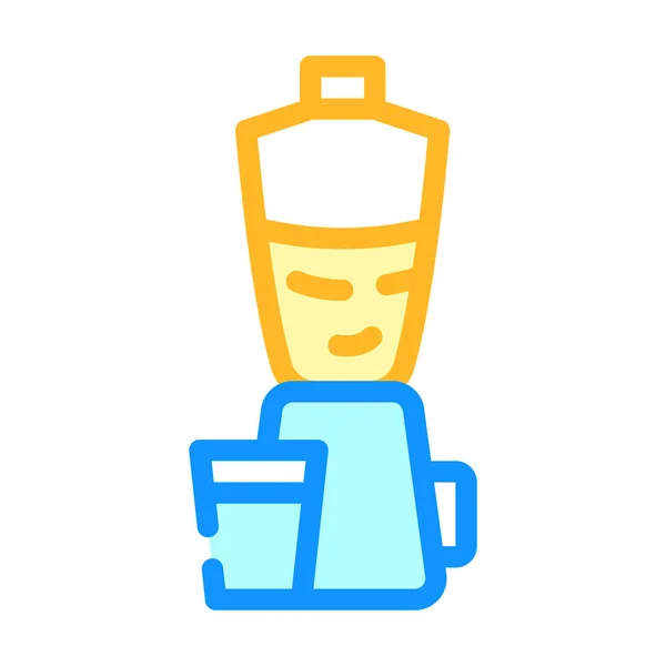 Blender equipo de cocina icono de color vector de ilustración — Vector de stock