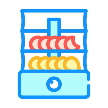 Sebze ve meyve rengi vektör illüstrasyonu için kurutucu