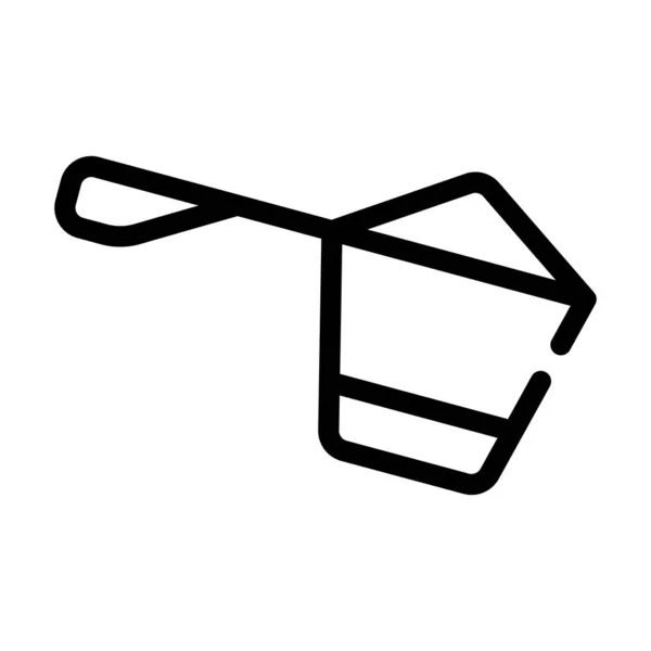 Protein sked linje ikon vektor symbol illustration — Stock vektor