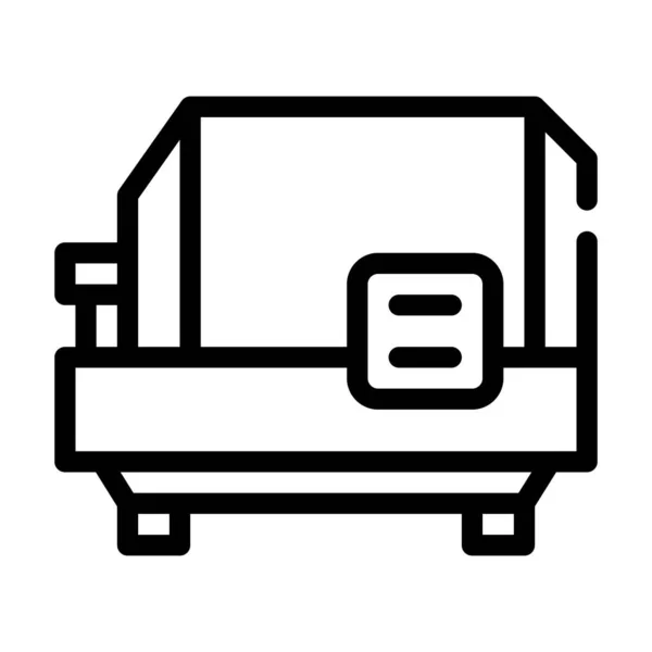 Centrifugadora giro línea icono vector símbolo ilustración — Vector de stock