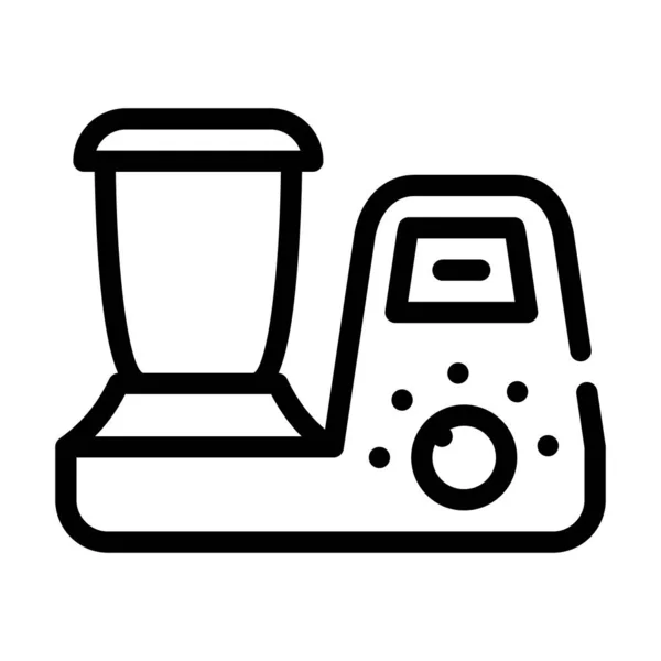 Food processor line icon vector symbol illustration — Stock Vector