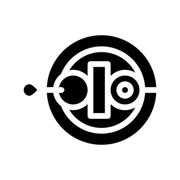 Imagem do símbolo do vetor do ícone do glifo do churrasco vegetal — Vetor de Stock