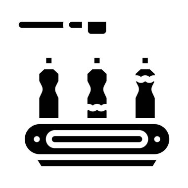 Dökülmüş taşıyıcı sembolü simgesi çizimi