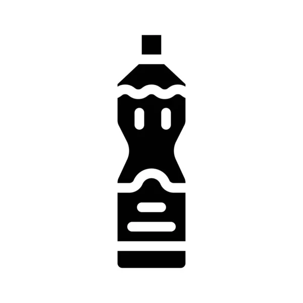 Olivenöl Flasche Glyphen Symbol Vektor Illustration — Stockvektor