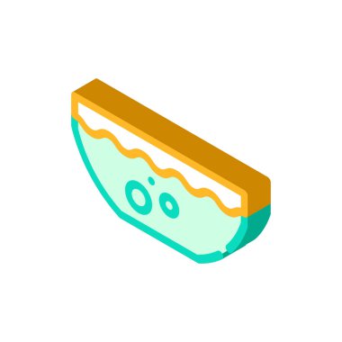 Pancar çorbası izometrik ikon vektör gösterimi