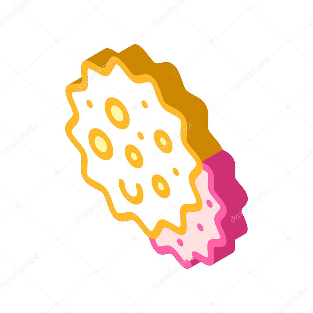 ezekiel bread isometric icon vector symbol illustration
