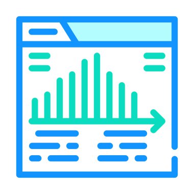 pazarlama bilgi raporu renk vektör illüstrasyonu