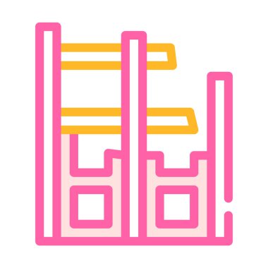 kontruction renk ikonu vektör düz illüstrasyonuName