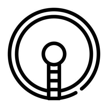 Kanalizasyon arıtma bitkisi ikon vektör çizimi