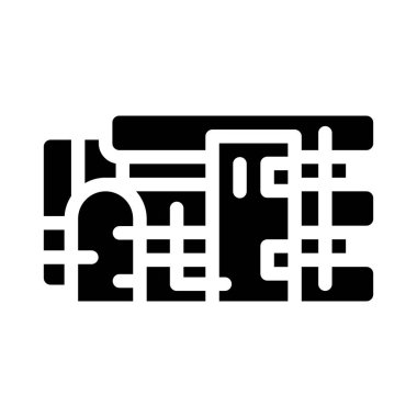 filtreleme sistemi ikon vektör çizimi