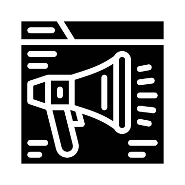 Web sitesindeki hoparlör simgesi vektör illüstrasyonu