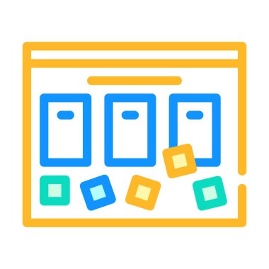 Görev tahtası renk ikonu vektör renk çizimi