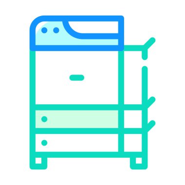 kopyalama makinesi renk vektör illüstrasyonuName