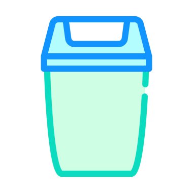 Çöp kutusu renk ikonu vektör renk illüstrasyonu