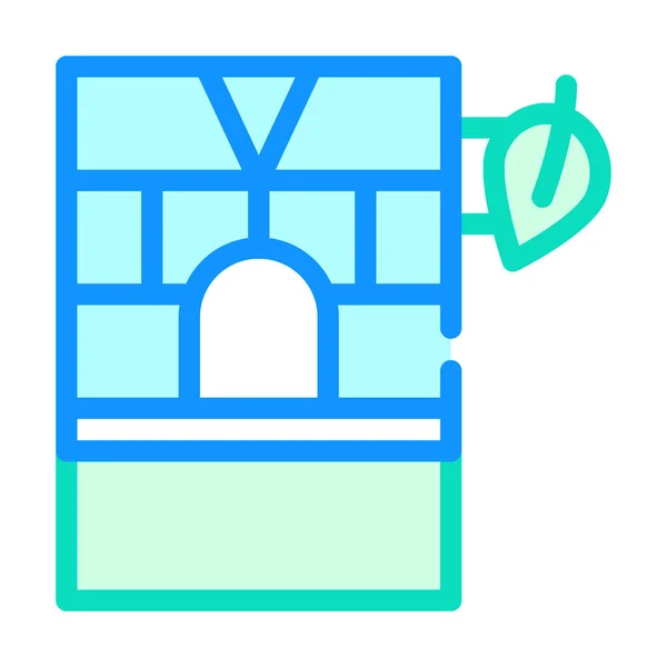 Kruidenapotheek winkel kleur pictogram vector illustratie — Stockvector