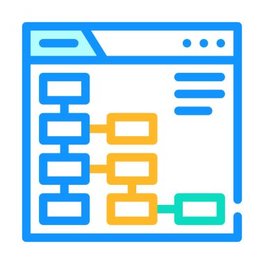 websitesi konumu seo optimizasyon renk vektör çizimi