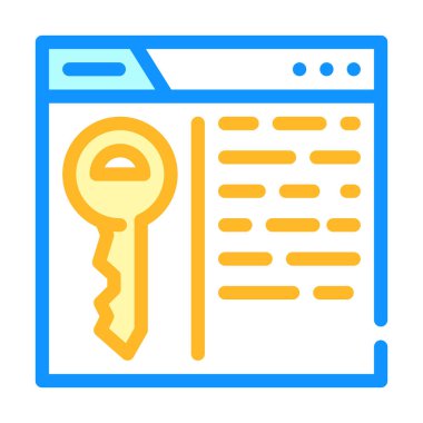 anahtar seo optimizasyon renk vektör çizimi