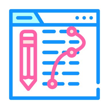 metin düzenleme seo optimizasyon renk vektör çizimi