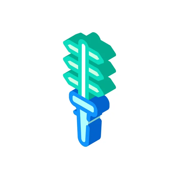 Nożyczki trawy izometryczne ikona wektor kolor ilustracja — Wektor stockowy