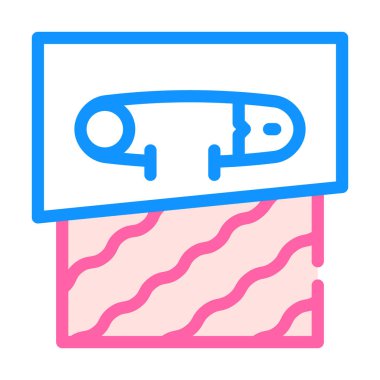 iğne ve kumaş rengi vektör illüstrasyonuName