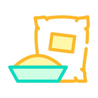 çimento veya alçı rengi vektör çizimi