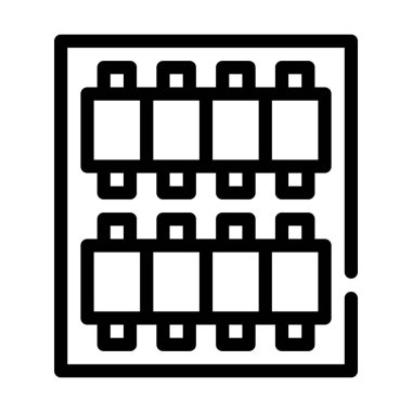 Tartışmalar satır simgesi vektörü siyah illüstrasyon