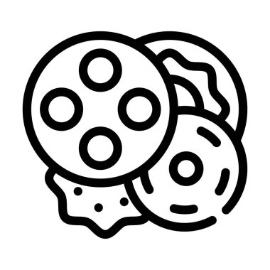 düğmeler giysi detay çizgisi vektör çizimi