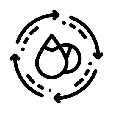 Kırpma çizgisi simge vektörü siyah illüstrasyon