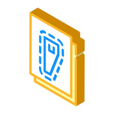 Dikiş örüntüsü izometrik vektör gösterimi