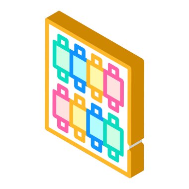 Tartışmalar izometrik ikon vektör gösterimi