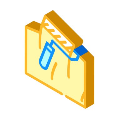 boyama duvarı izometrik ikon vektör gösterimi