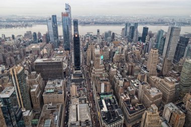 New York City, Usa-20 Aralık 2018: Empire State Binası 'nın tepesinden New York