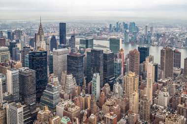 New York City, Usa-20 Aralık 2018: Empire State Binası 'nın tepesinden New York