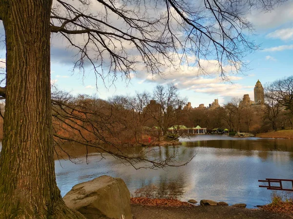 Central Park New York Dagsljusvy Med Människor Promenader New York — Stockfoto