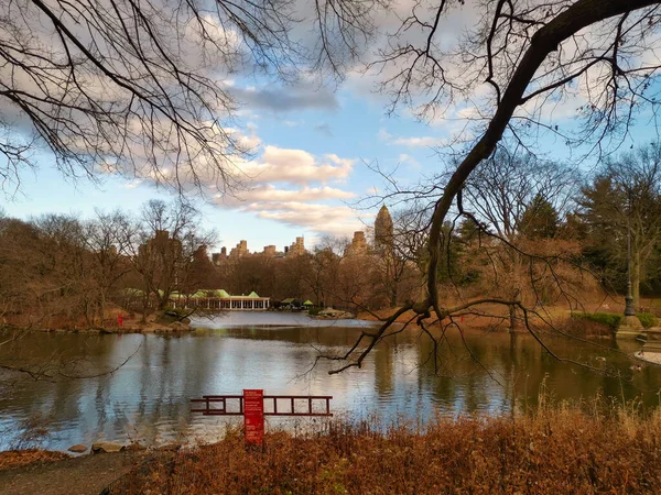 Der Central Park New York City Bei Tageslicht Mit Spazierenden — Stockfoto