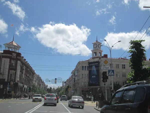 Strada Nella Città Krasnodar — Foto Stock