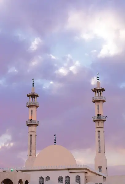 Egy Csodálatos Szép Színes Fotó Egy Mecset Használt Illusztráció Tapéta — Stock Fotó