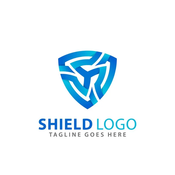 Abstract Shield Spinning Logos Design Vector Ilustração Modelo Stock Premium — Vetor de Stock