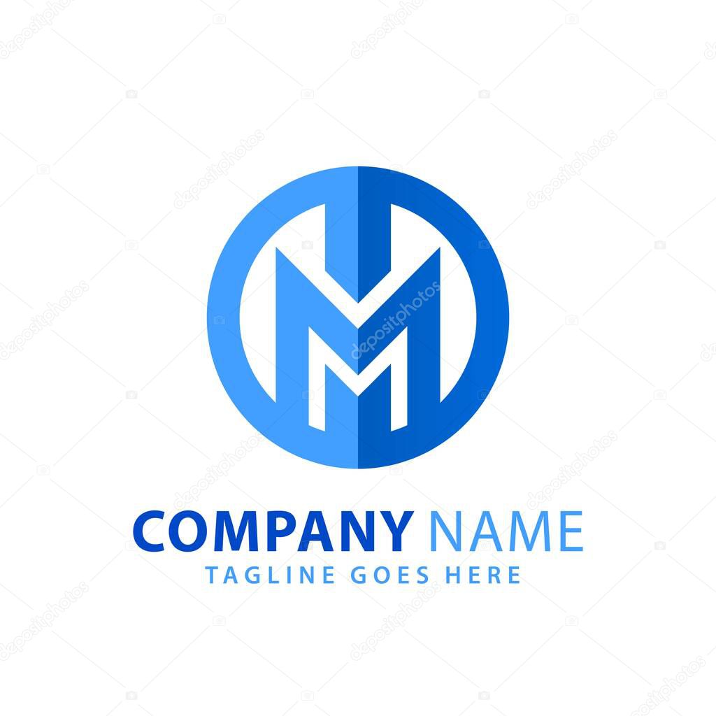 Abstract Letter M Real Estate Logos Design Vector Illustration Template