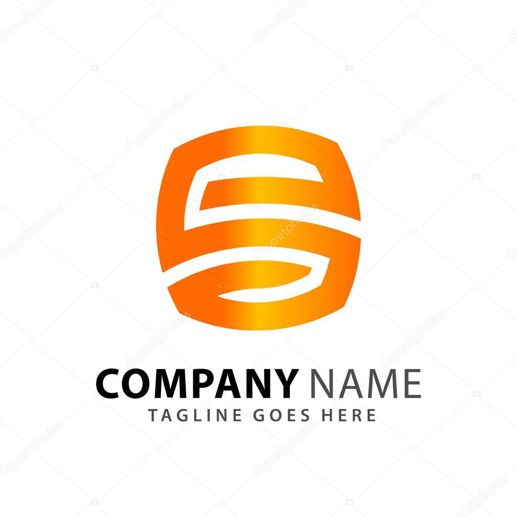 Abstract Letter S Square Logos Design Vector Illustration Template
