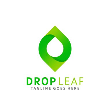 Yaprak Grafik Logolarını Bırak Tasarım Vektörü İllüstrasyon Şablonu