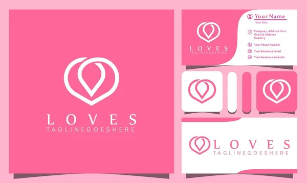 Minimalist Beauty Love Leaf Logos Design Vector Illustration With Line Art Style Vintage Modern Company Business Card Template Stock Images Page Everypixel